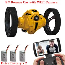 Attiw C6-YW/C6 2,4G прыжки автомобиля с WI-FI Камера гибкими колесами вращение светодиодный ночной Светильник RC робот высокого Stunt автомобилей отказов автомобиля