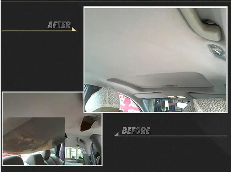 Headliner Fabric Auto Pro Car Ceiling Roof Lining Gray 30cmx140cm