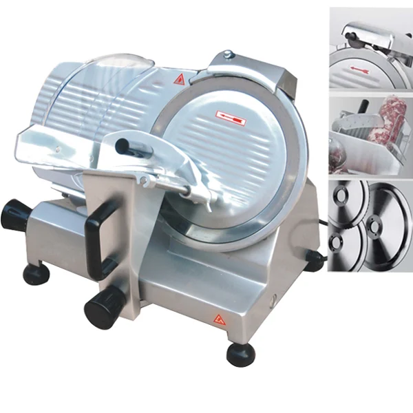 

Hot sell 10" semi automatic electric frozen meat slicer,meat slicing machine for business use and home use