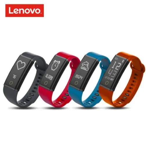 Смарт часы Lenovo сердечный ритм монитор сна pk Honor Band 3 OLED экран Bluetooth 4