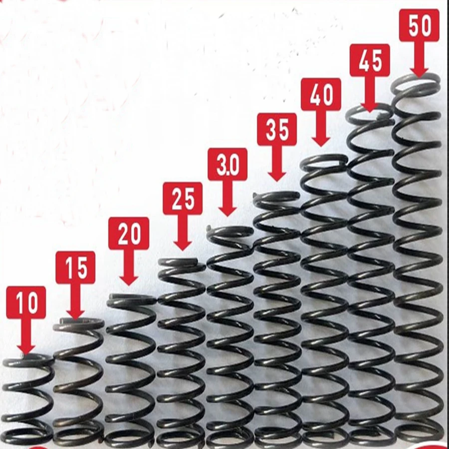 

10pcs compression spring 1.0mm wire diameter 5-20mm outer diameter spring length 10-50mm spring