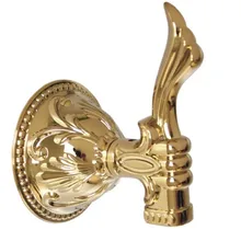 Золотая отделка современный роскошный цветочный дизайнерский крючок для халата крючок для одежды