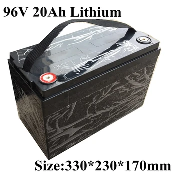 

waterproof 96v 20ah lithium ion Rechargeable bateria li ion 18650 BMS for robot scooter bike forklift van AGV + 3A Charger