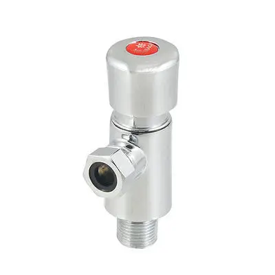 

Silver Tone PT 1/2" Male Thread Push Button Type Toilet Flush Valve