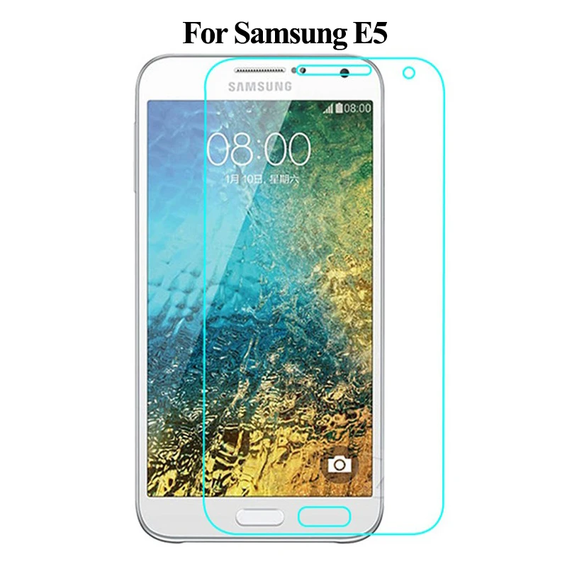 Закаленное стекло для Samsung Galaxy E5 защита экрана 9H 0 3 мм 2.5D взрывозащищенное