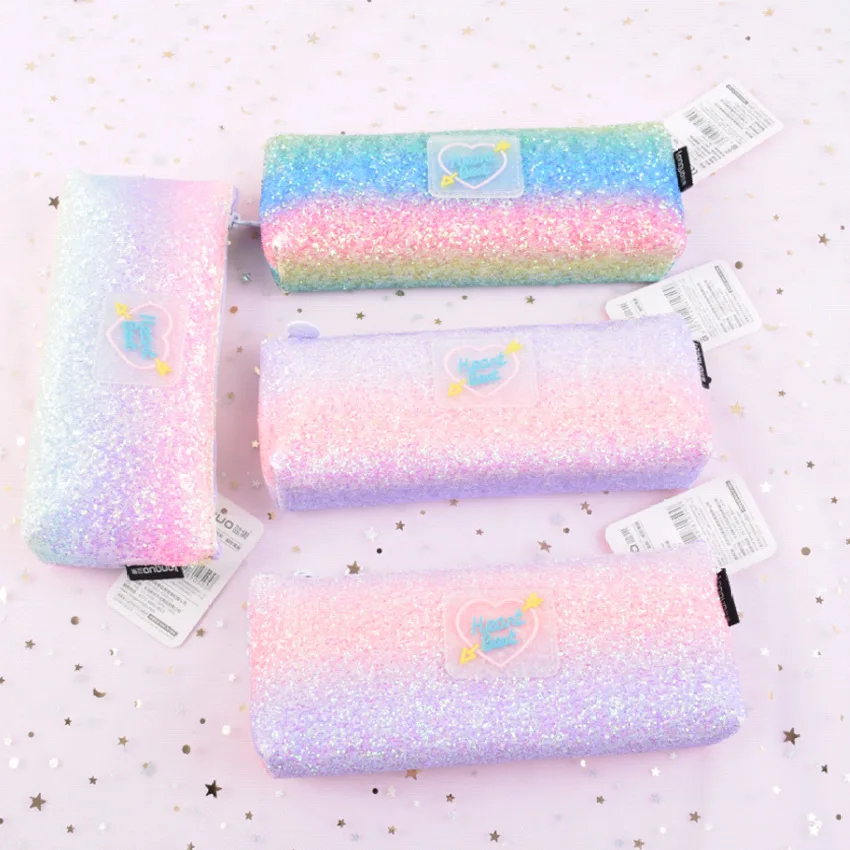 

1 Pcs Kawaii Pencil Case Ship type bright Gift Estuches School Pencil Box Pencilcase Pencil Bag School Supplies Stationery