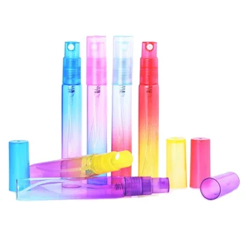 

6PCS 8ml Gradient Empty Spray Bottle with 2 Funnel for Essential Oil Perfume Disinfection Alcohol Outddoor Portable Spray Bottle