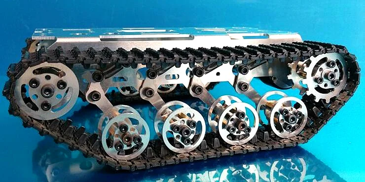 

Tank track suspension system chassis Intelligence RC Track chassis dolly Shock absorption chassis Intelligence dolly chassis