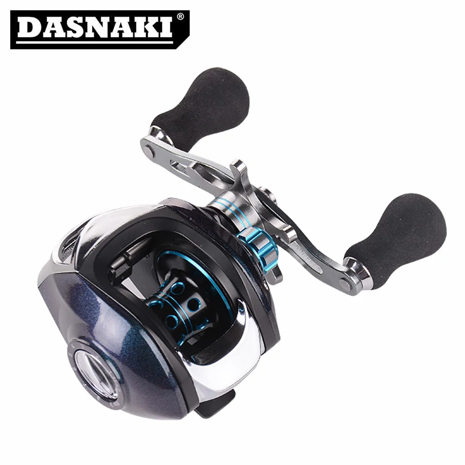 

DASNAKI fishing reel baitcaster saltwater Left/Right baitcast jigging reel VEA non-slip handle carretilha de pesca fishing reels