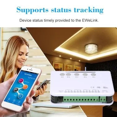 4ch DC 5 В Wifi переключатель умный пульт дистанционного управления беспроводной универсальный модуль Таймер телефон приложение RC гаражная дверь переключатель модуль