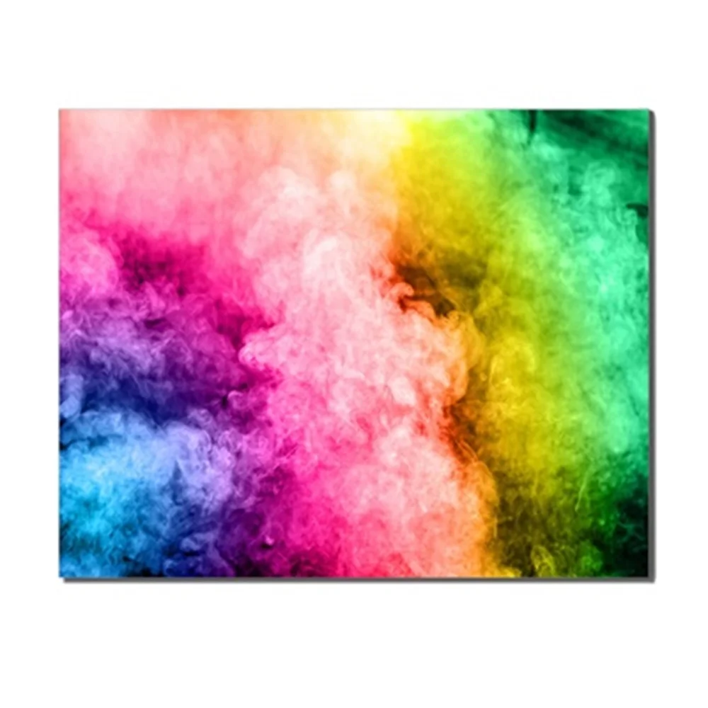 Laeacco Colored Fog Abstract Nordic Decor Canvas Prints Poster Pictures Oil Painting for Living Room Bedroom Home Ark | Дом и сад