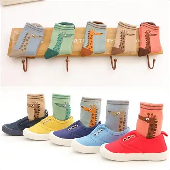 

2016 new cartoon vintage deer socks for boys girls cartoon baby kids children cotton socks meias boy girl sock for 3-5 6-8 9-12y