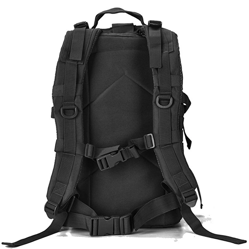 Günstig Militärische Taktische Rucksack Tasche Männer Männlichen 45L Große Armee Tactic Zurück Pack Molle 3P Angriff Angriff Wasserdichte Outdoor Schwarz bagpack
