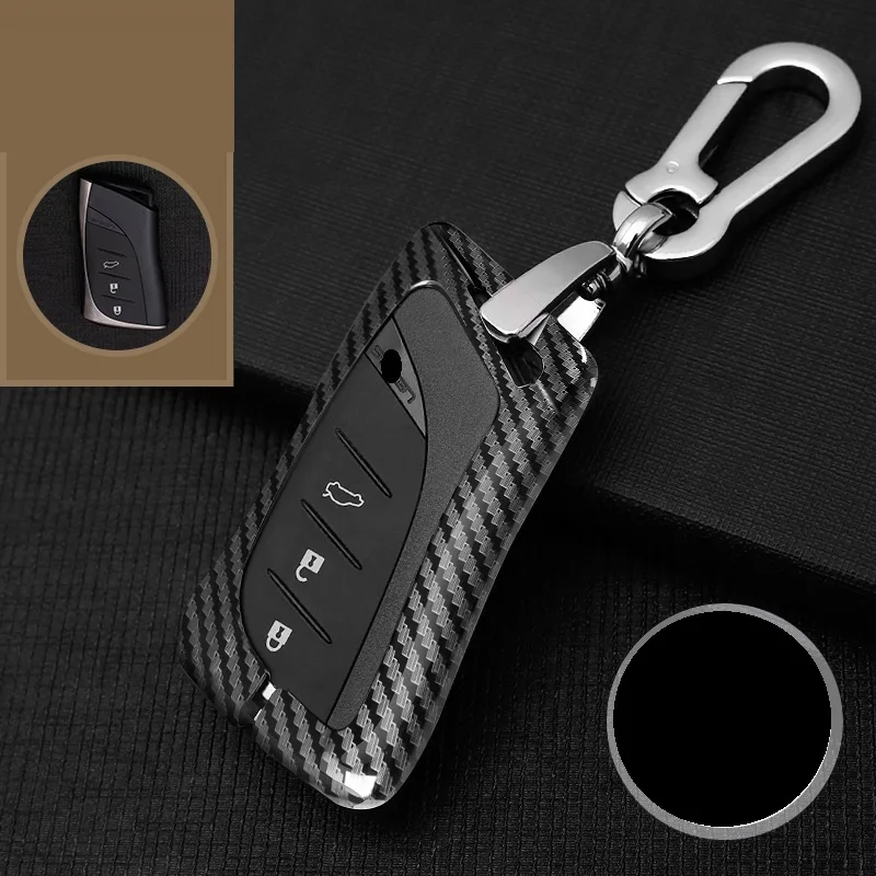 

Car Galvanzed Alloy Keychain Cover Shell Holder Case For Lexus 2018 ES300h ES350 ES200 ES260 LS350 LS500h Fob Key Car-Styling