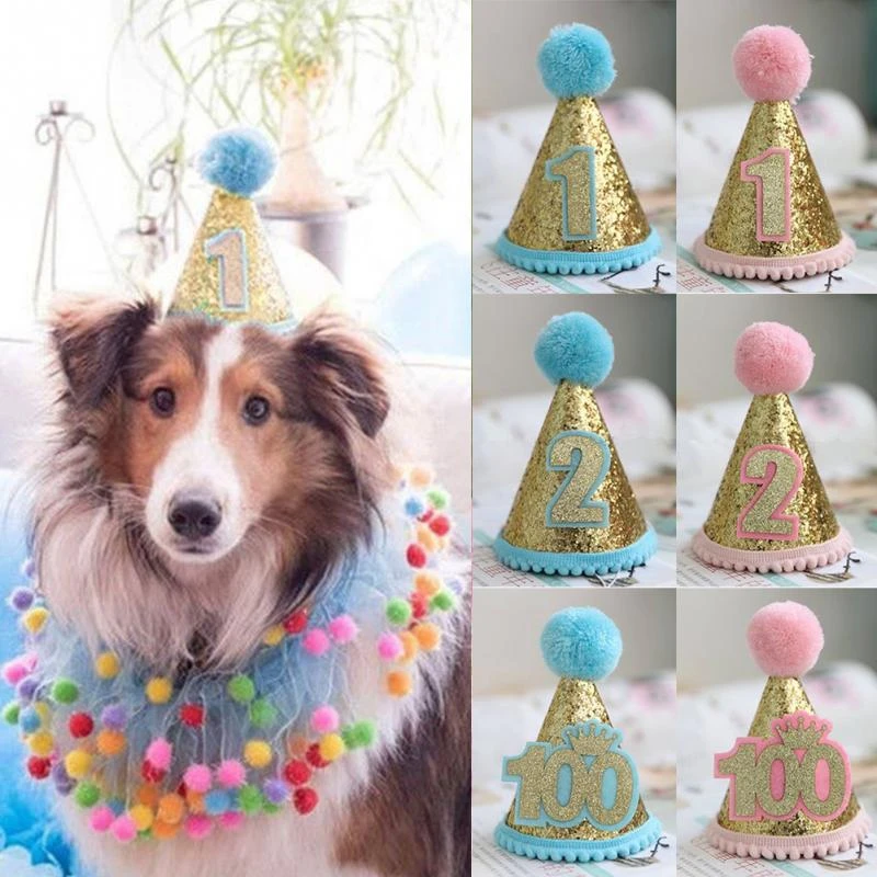 pic Como Fazer Chapeu De Aniversario Para Cachorro chapeu de aniversario para animais de estimacao cachorro filhote de cachorro festa ajustavel brilhante fantasia gato decoracao chapeu chapeu chapeu