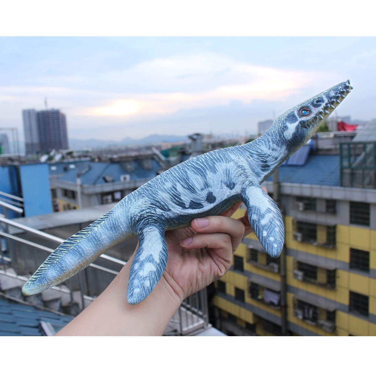 Jurassic Dinosaur Toy Model Liopleurodon PVC Soft Simulation Animal Model of Children's Birthday Gift