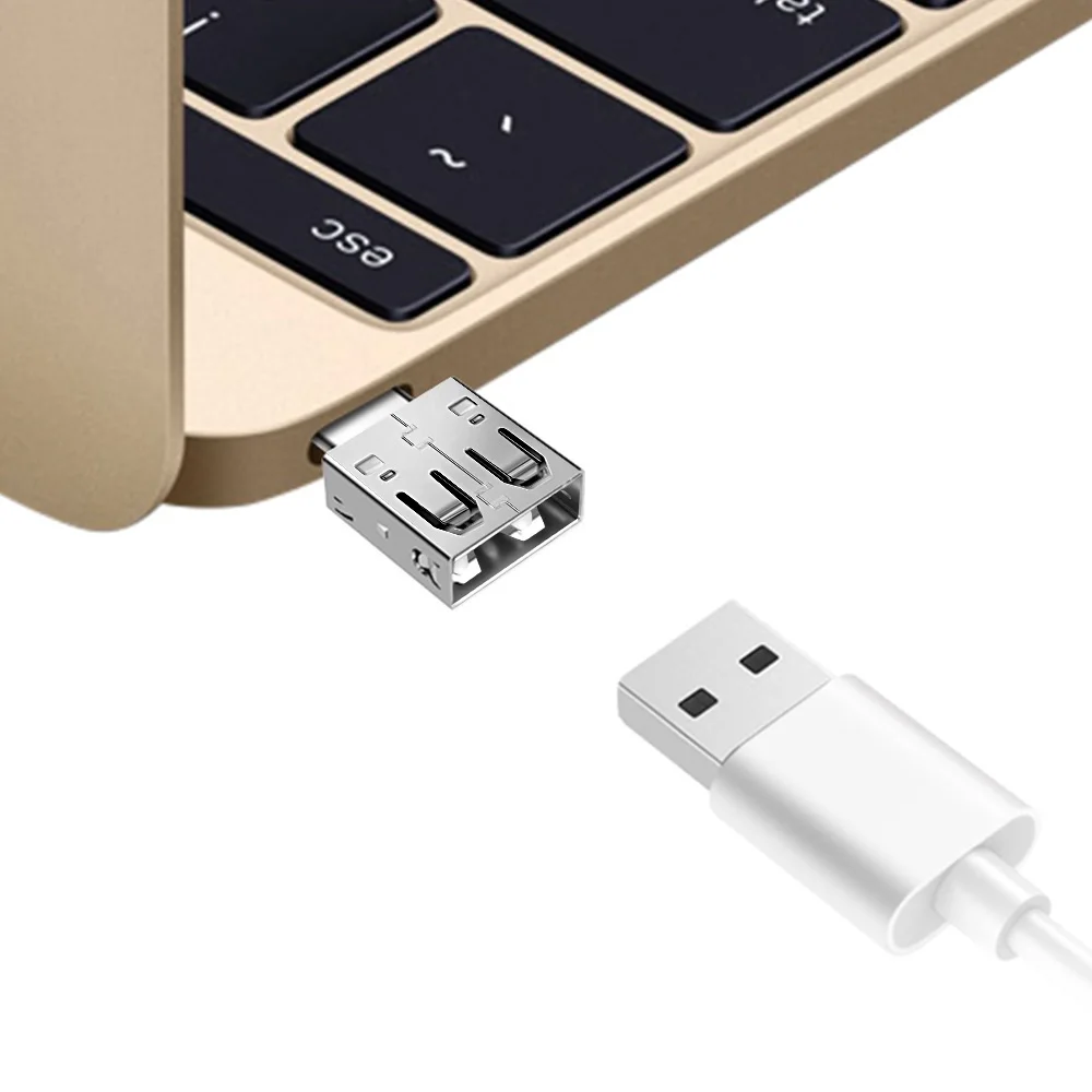 USB 2.0 to Type c OTG adapter for Xiaomi Oneplus LG Nexus 5X 6P Phone type-c accessories Connector Alumium