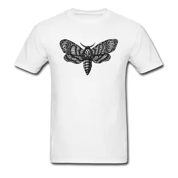 

Graphic Men T Shirts Deaths Head Skull Moth Casual Tops Shirts Funny Design Fashion Tops Tees Novelty Design Men's Casual Shirts