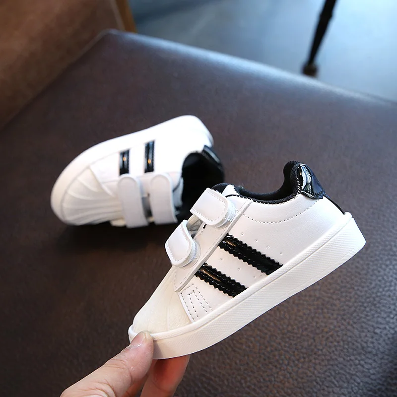 

Toddler Shoes Fashion Boys & Girls Shell Shoes Little Kids Sneakers Sports Soft Bottom For Baby Eur Size 21-30
