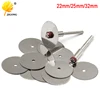 Cutting Discs Rotary Tools Cutting wheel for Dremel Tools Accessories 10pcs dremel Discs with 2pcs Mandrels 22mm 25mm 32mm ► Photo 1/6