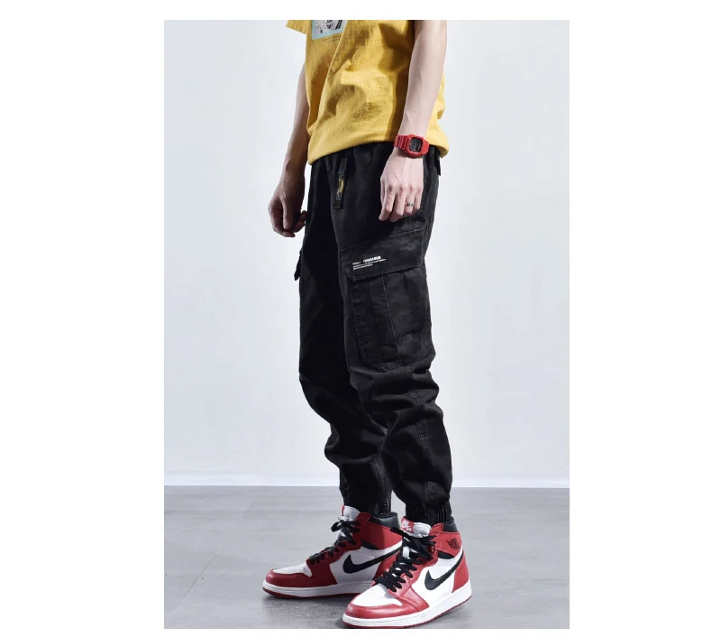 2019 Fashion Streetwear Joggers Men Camouflage Military Army Pants hombre Japanese Style Loose Fit Cargo Pants Hip Hop Jeans Men
