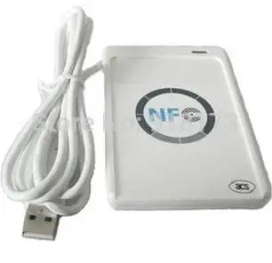 1pcs USB NFC 13.56MHz Contactless Smart IC Card Reader and Writer acr122u + 5pcs UID Card nfc contactless readers acr122u usb nfc reader