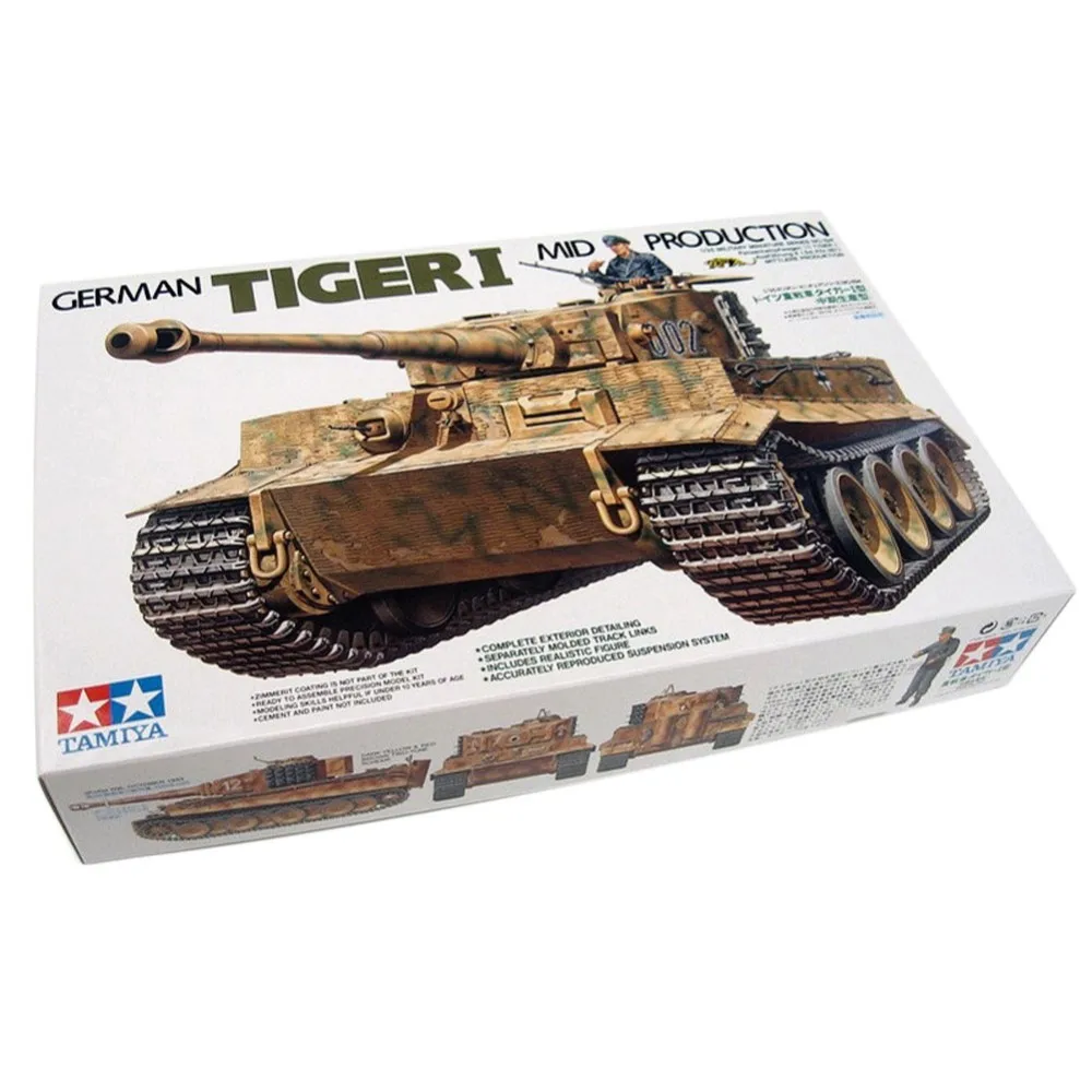 Tamiya 35194 1/35 Немецкий Тигр I среднего производства Ausf E Sd Kfz 181 Военная сборка AFV