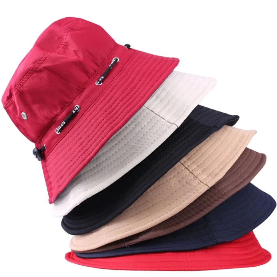

Hot Sale Bucket Hat Panama Hip Hop 2016 Fashion Casual Wide Brim Hats Men Summer Gorros De Pesca Hombre Women Sun Cap HT014