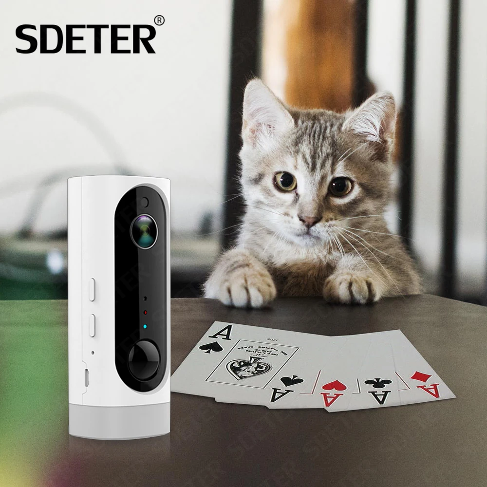 SDETER Battery 100% Wire-Free Wireless IP Camera Wifi 720P Indoor Baby Monitor Security Camera Video Monitoring Two Way Audio