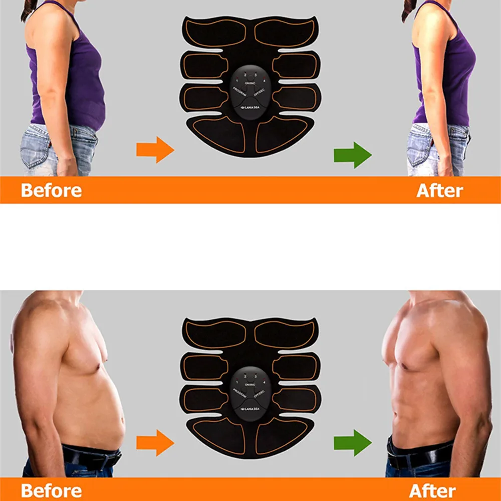 Электрическая мышечная тренировочная машина для мышц брюшной полости, тренажер для Похудения Ems, тренажер для бодибилдинга