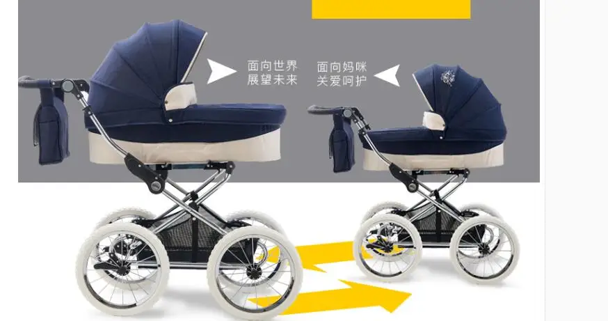 Coolbaby high-View детская коляска Европейская королевская многофункциональная двухходовая коляска настоящая