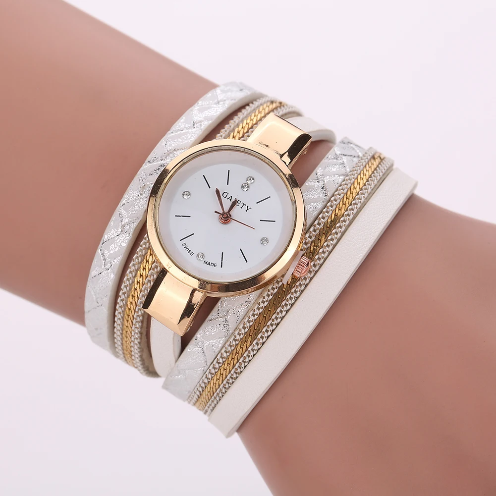 

New Luxury Clock Women Gold Watch Fashion Leather Bracelet Ladies Watch bayan saat reloj mujer relogios feminino