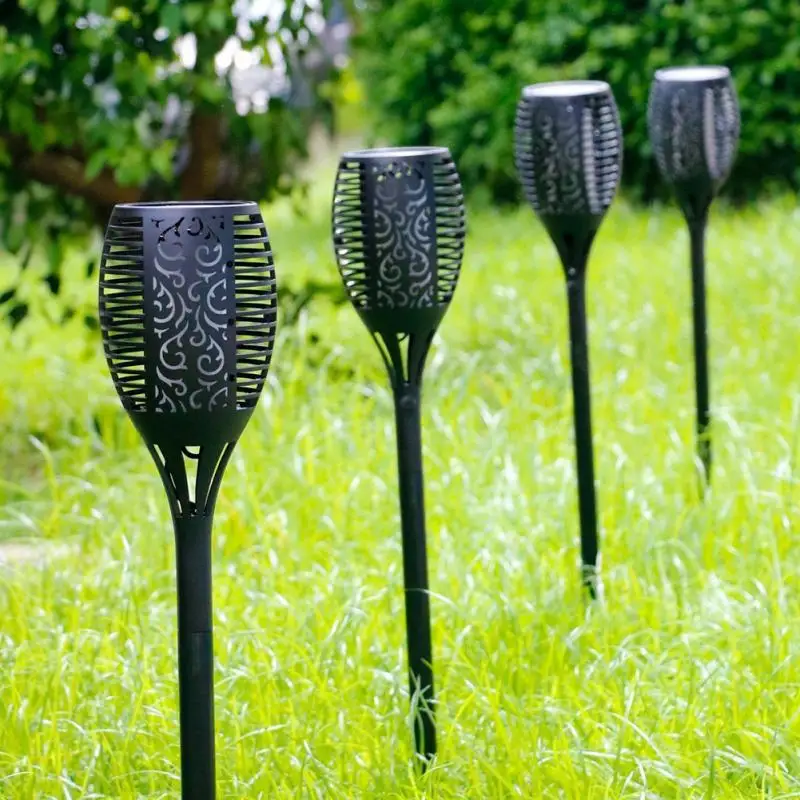 

New 96 LED street Waterproof Flickering Flame Solar Torch Light Outdoor Landscape Decoration Garden Lamp Light