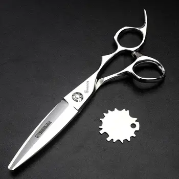 

6.0" Hairdressing scissors hair professional japan steel Barber Cutting Scissors Slippery Hair Shears Salon JP440C