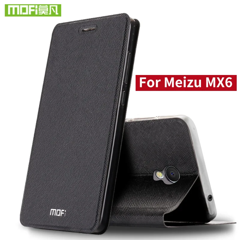 Для Meizu MX6 чехол для Meizu MX6 чехол силиконовый Роскошные кожи сальто MOFI 360 противоударный Для Meizu MX6 чехол Fundas