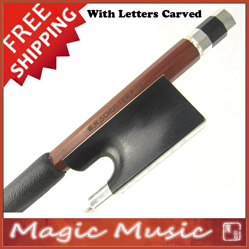 

Free Shipping! Hill Model W.R.Schuster *** Master Level Silver IPE Concert Violin Bow 4/4, with Top Quality Frogs