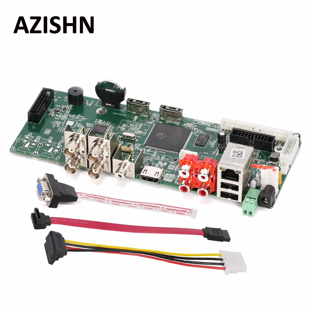 

AZISHN 4CH AHD 4MP Main PCB AHD DVR Surveillance Recorder Video Recorder AHD/TVI/CVI/CVBS/IP For Security 3MP 4MP AHD Camera