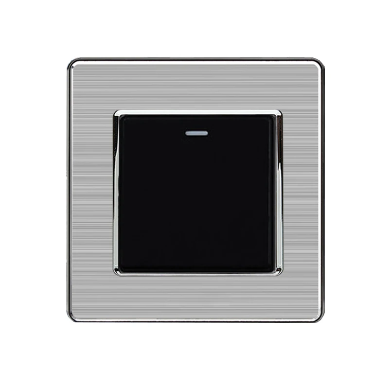 INTERRUPTEUR,Gold-220V--Interrupteur Mural De Luxe En Acier Inoxydable