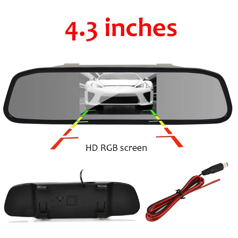 

4.3" Rearview Mirror Display Reversing Display Automotive Car Rearview Mirror Universal Rearview Vehicle