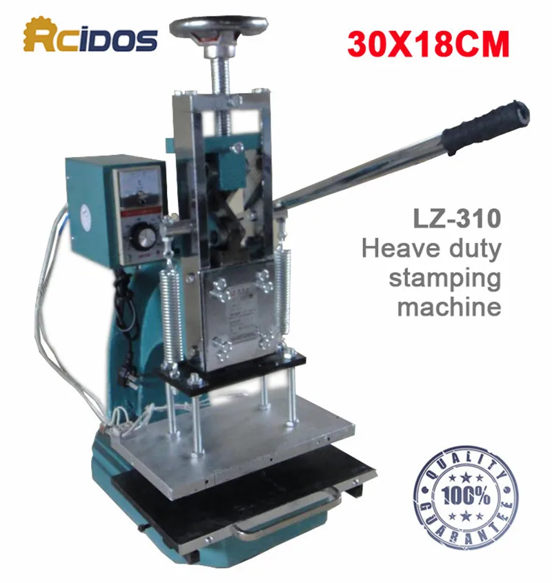 

LZ-310 RICDOS Heave duty hot foil stamping machine,Creasing machine,marking press,embossing machine(30x18cm)