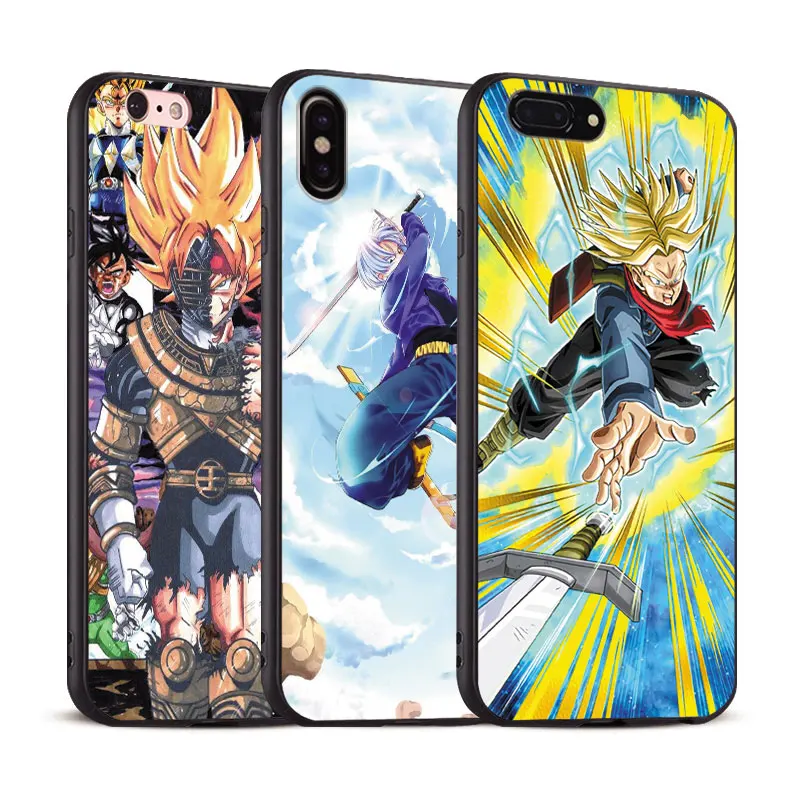 

Dragon Ball Z DBZ Trunks Anime coque Phone Case Soft Silicone Cover Shell For Apple iPhone 5 5s Se 6 6s 7 8 Plus X XR XS MAX