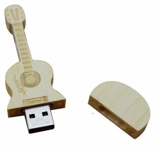 Usb флеш-накопитель в форме гитары, 4 ГБ, 8 г, 16 ГБ, 32 ГБ, 64 ГБ, деревянная гитара, s модель, карта памяти, натуральная музыка, флешка, подарок