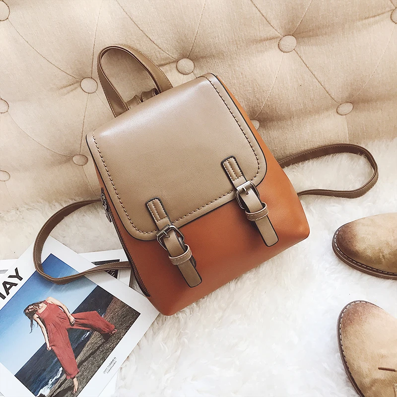 2018 Hot Fashion Women Backpack PU Leather Bag for Teenager Girls Women Backpack School Bags Top-handle Ladies Backpack Mochilas (29)