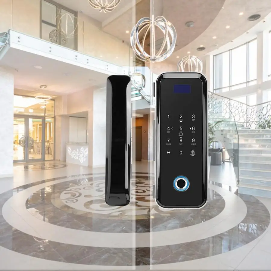 

Electric Glass Fingerprint Lock Card Reader Password Smart Remote Control Door Lock Password Lock