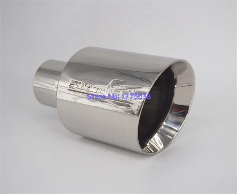 Stainless Steel ID63mm OD114mm Car Muffler Tip Exhaust End Pipe