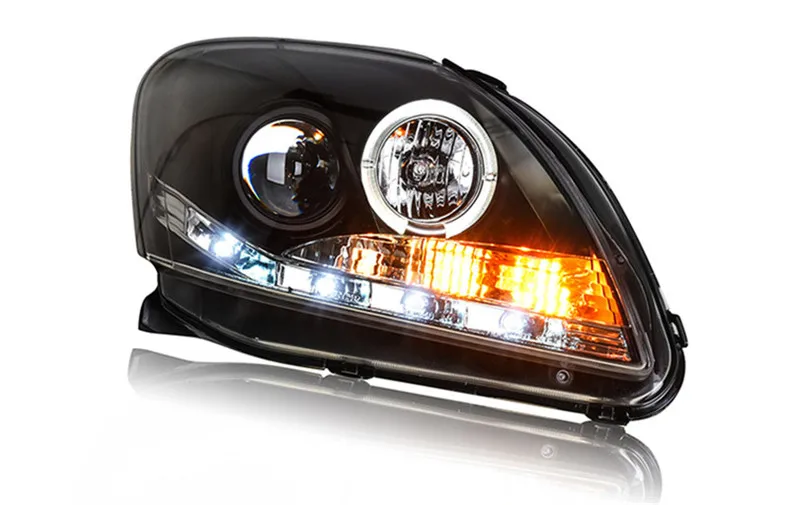 Ownsun Светодиодный прожектор с орлиным глазом DRLs HID Bi-Xenon для Toyota Vios 2008-2013