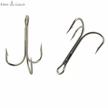 10pcs 3551 High Carbon Steel Treble Fishing Hooks Big O Shaughnessy Triple Bait font b Fishhooks