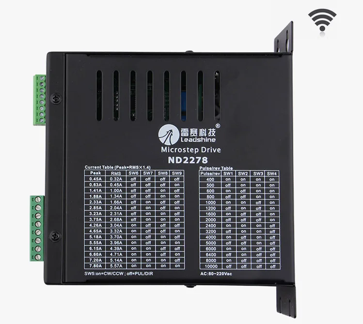

Leadshine ND2278 Micostep Drive Sine Current Stepper Motor Driver for CNC Engraver
