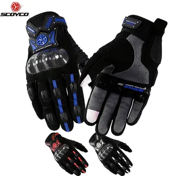 

Ventilate Summer SCOYCO MC20 motorcycle leather gloves touch screen,MOTO motorbike motocross Carbon protection gloves M L XL 2XL