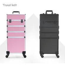 Дорожный ремень высокой емкости профессиональный косметический Чехол Многофункциональный чемодан на колёсиках Spinner брендовый многослойный Чехол на колесиках